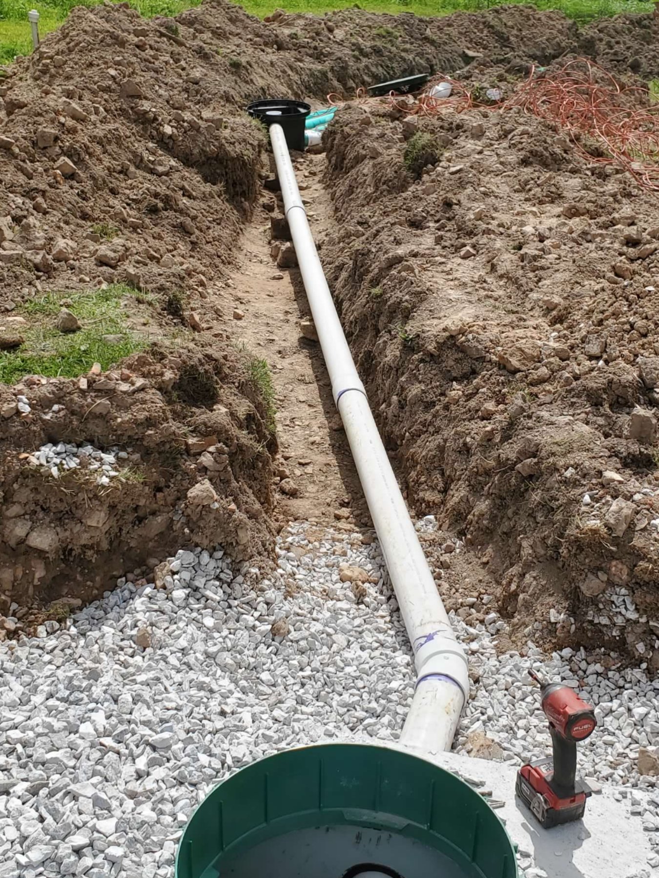 Septic Installation Includes Planning for Future Service