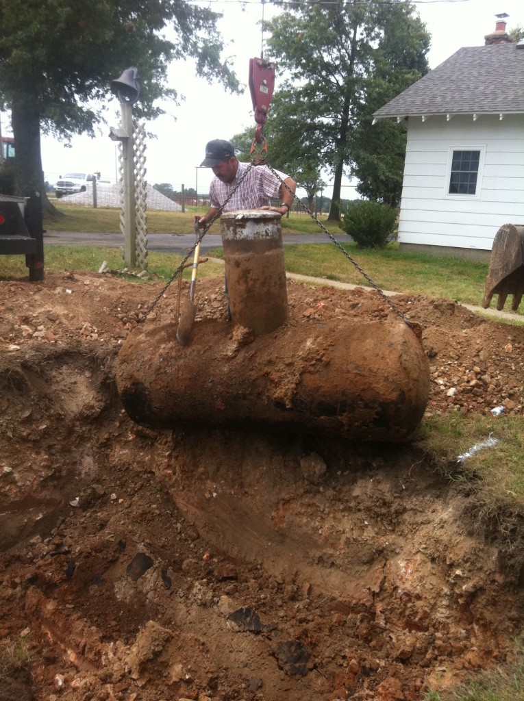 LOCATE AND EXPOSE SEPTIC TANK ,CARTHAGE MISSOURI