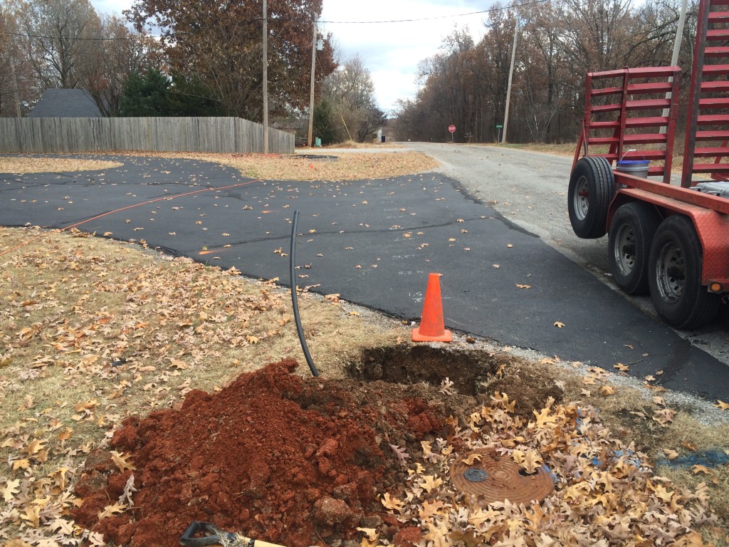 FOOTING'S EXCAVATED FOR GARAGE,NEOSHO MISSOURI
