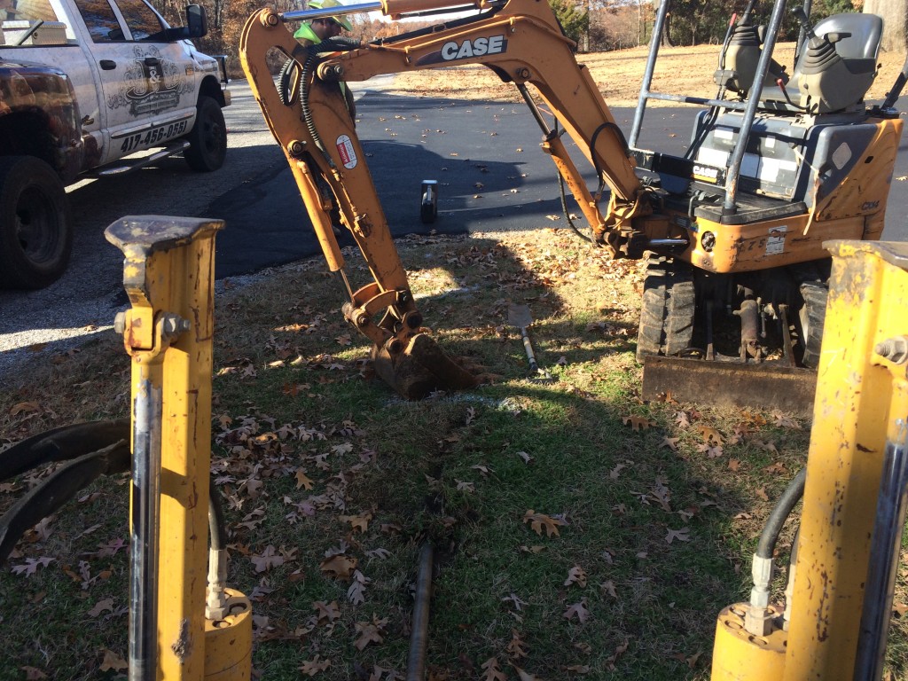 FOOTING'S EXCAVATED FOR GARAGE,NEOSHO MISSOURI