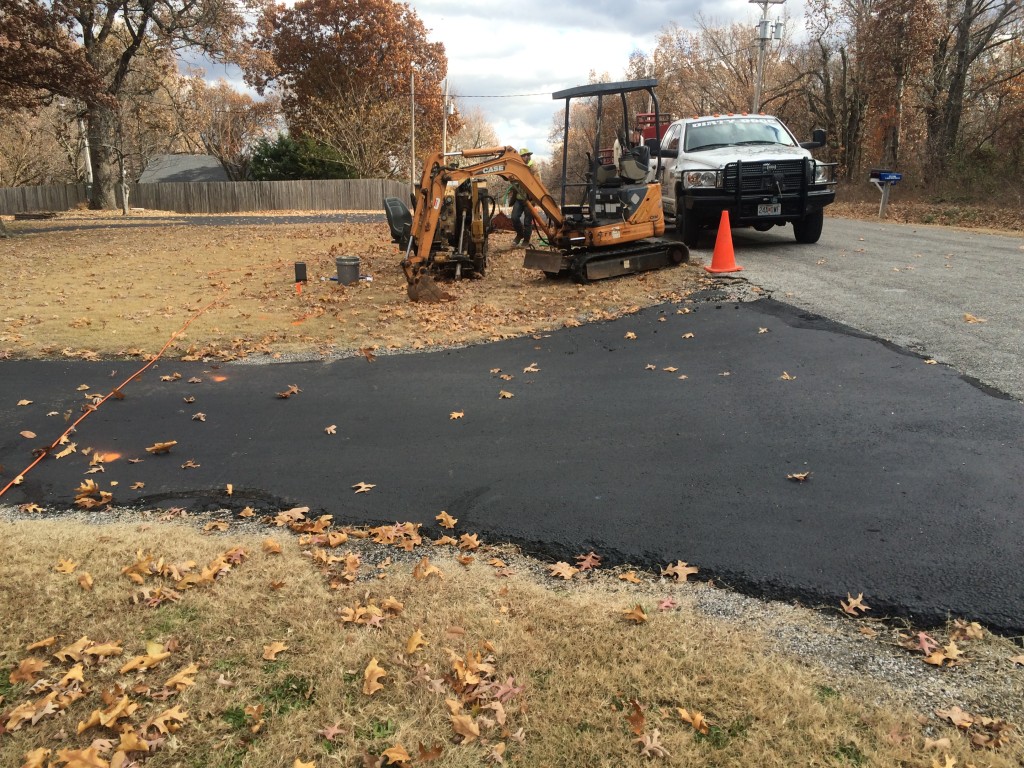 FOOTING'S EXCAVATED FOR GARAGE,NEOSHO MISSOURI