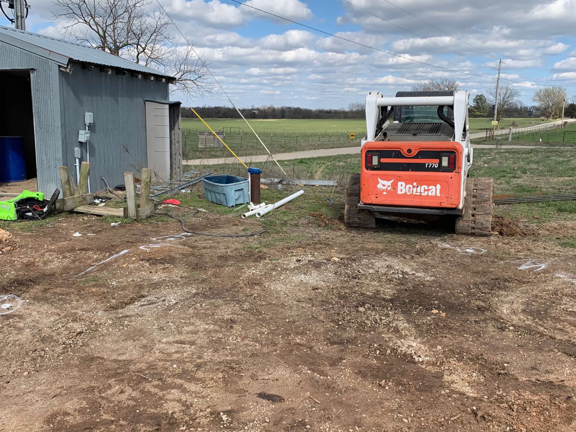 Electric and Water Locating on an Exeter Farm Property