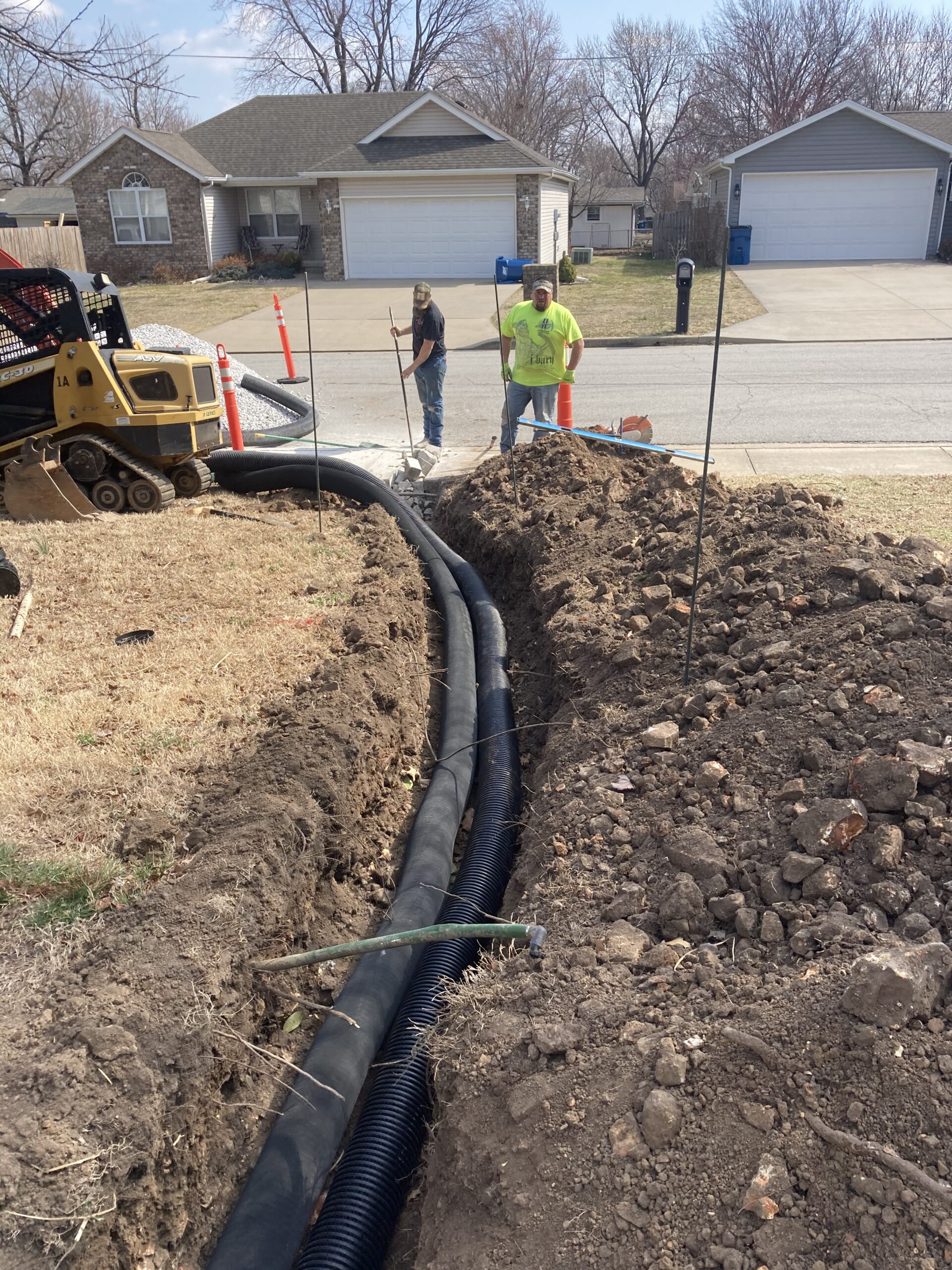 REPLACING WATER LINE TO HARDEE'S