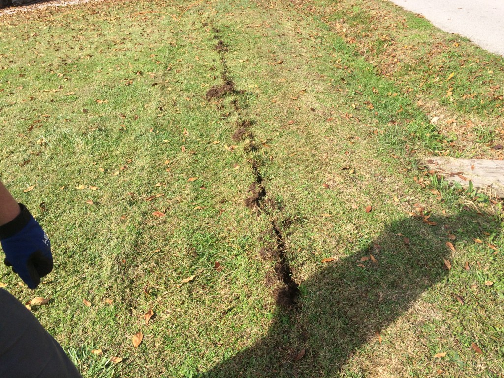 INSTALLED UNDERGROUND DRAINAGE
