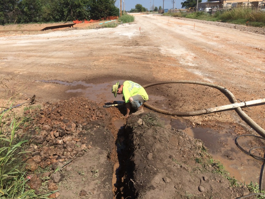 INSTALLED UNDERGROUND DRAINAGE