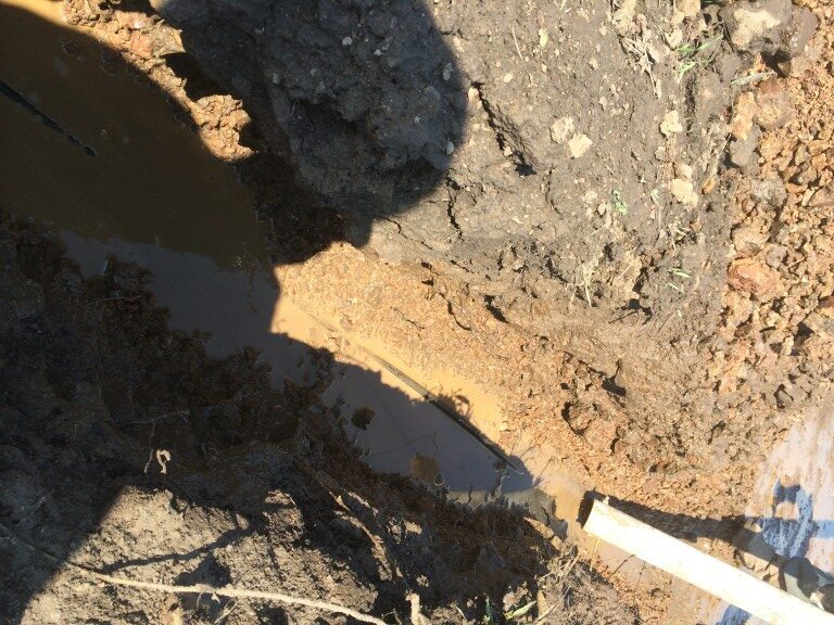 INSTALLED UNDERGROUND DRAINAGE