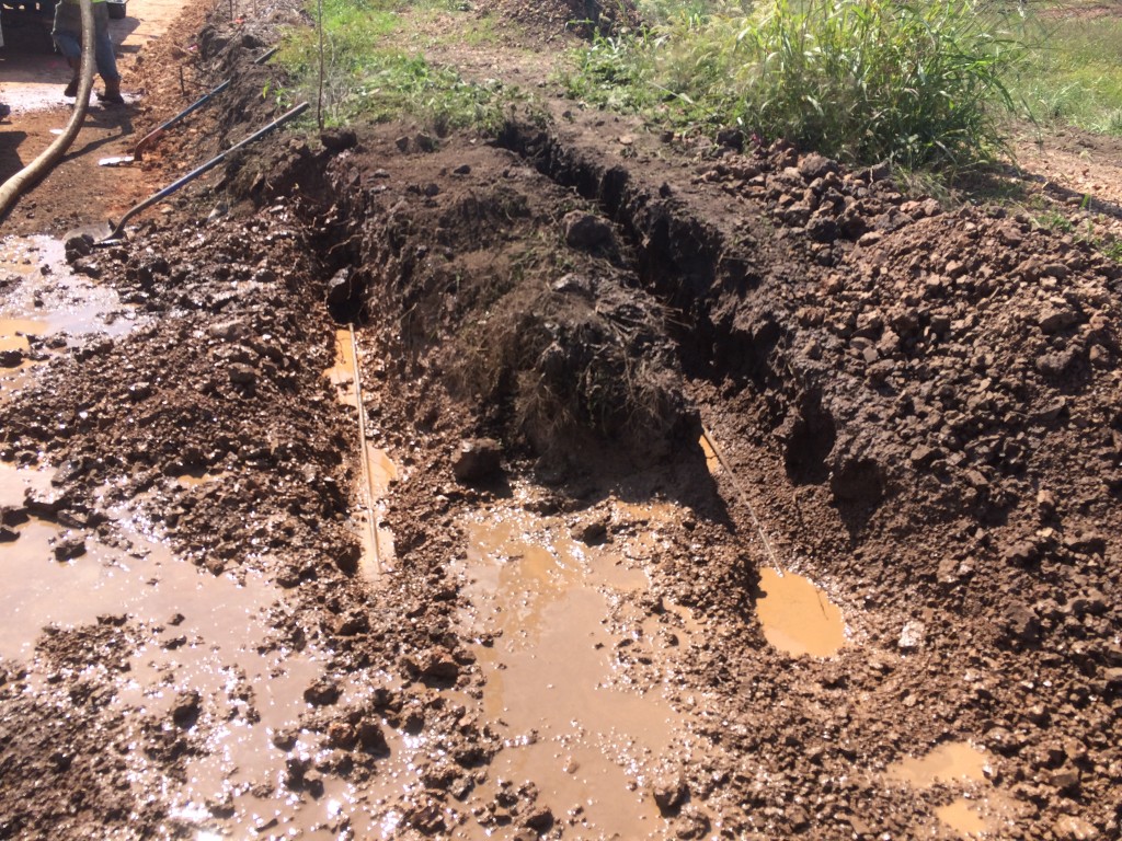 INSTALLED UNDERGROUND DRAINAGE