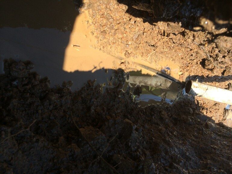 INSTALLED UNDERGROUND DRAINAGE