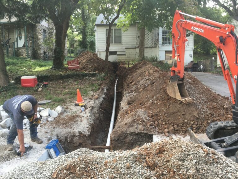 Sewer line repaired – J & L Underground Construction