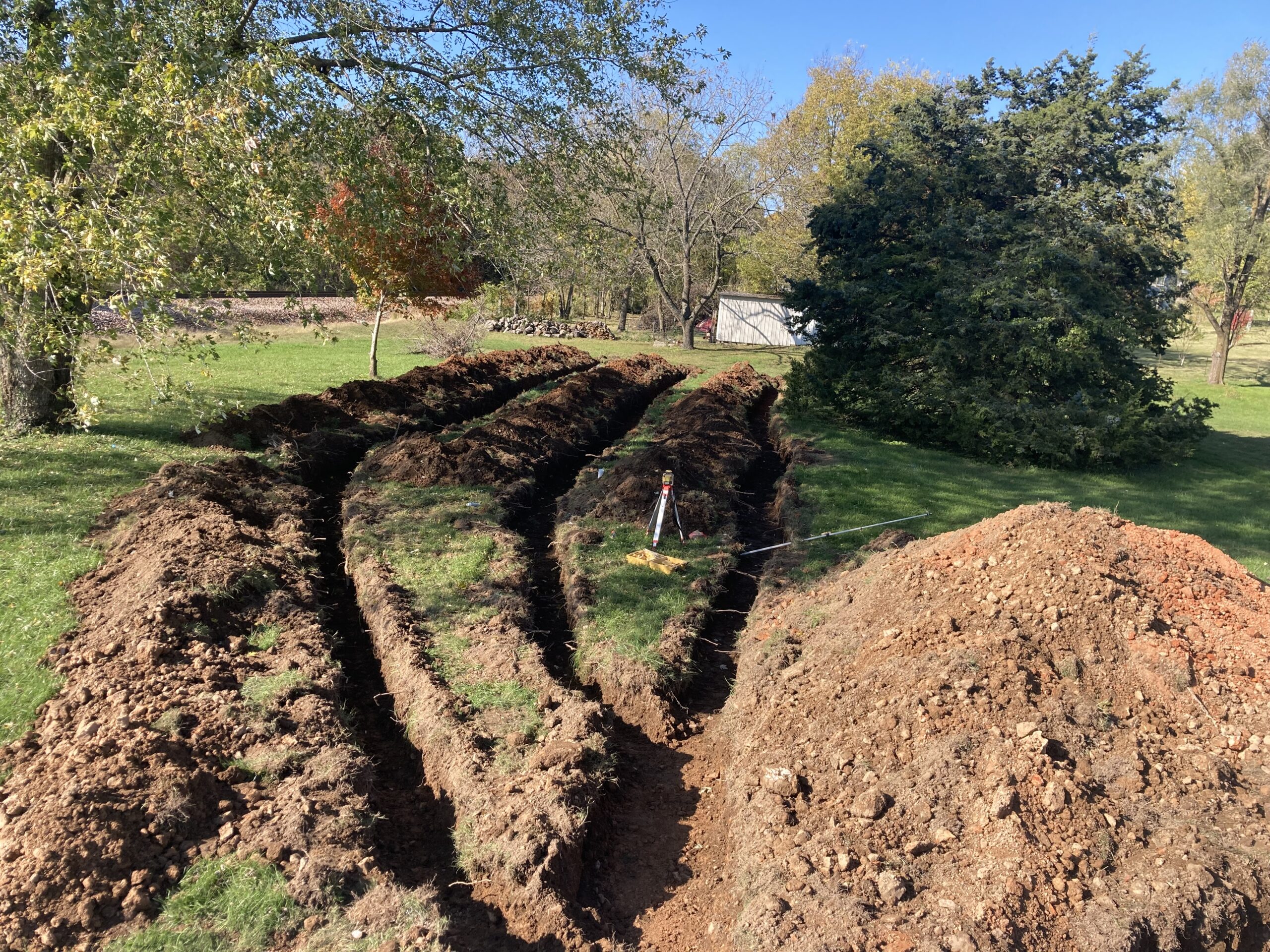 Lateral trenches